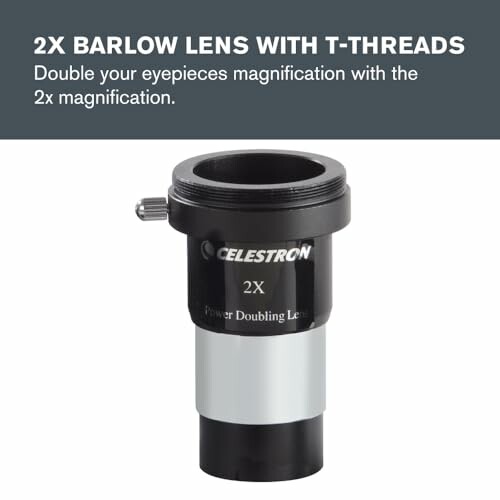 Celestron 2x Barlow Lens with T-threads