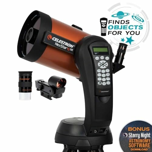 Celestron NexStar 8SE telescope with accessories and software