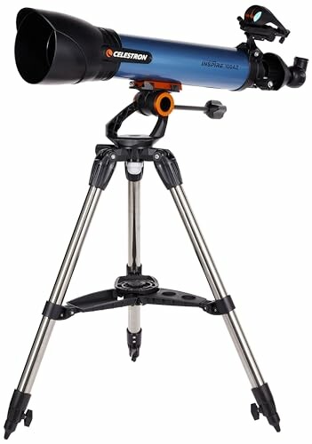 Celestron telescope on a tripod.