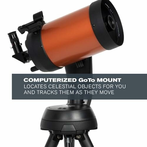 Computerized GoTo telescope mount for locating celestial objects.