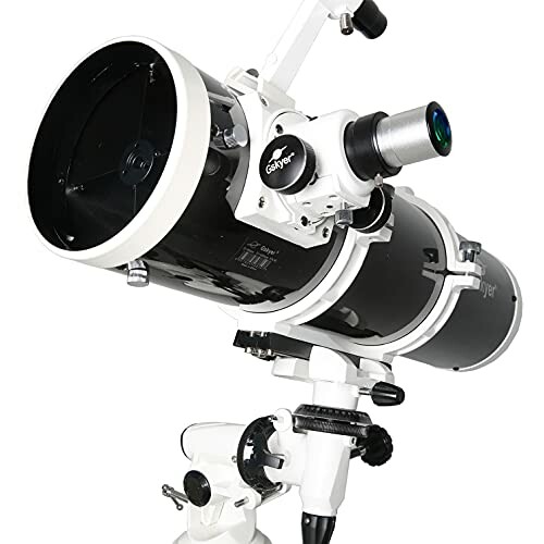 Reflector telescope on an equatorial mount.